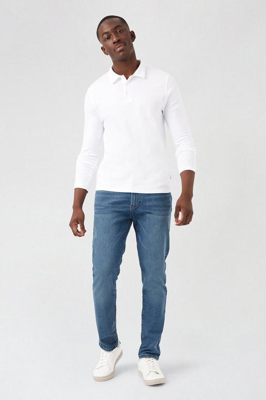 Burton Tint Blue Tapered Dirty Jeans 2