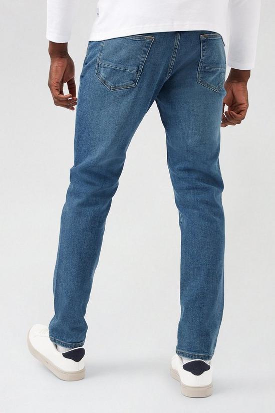 Burton Tint Blue Tapered Dirty Jeans 3