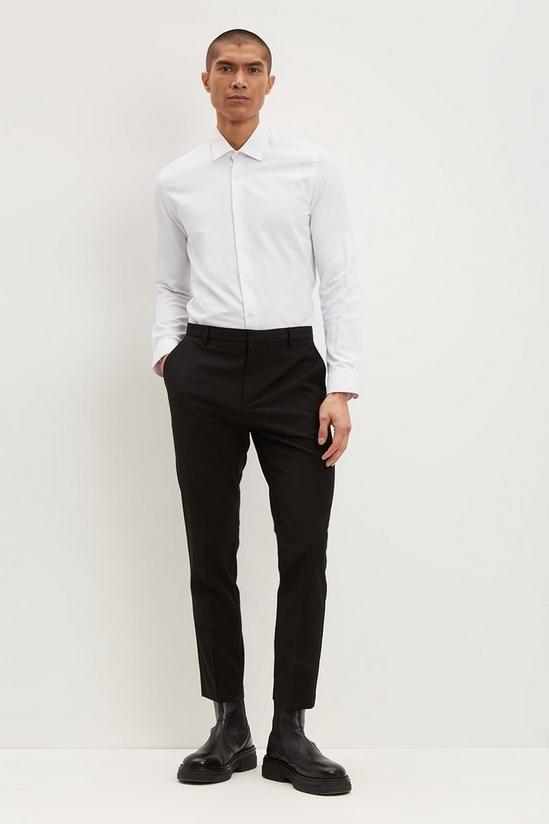Burton Super Skinny Fit Black Polyester Smart Trousers 1
