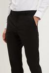 Burton Super Skinny Fit Black Polyester Smart Trousers thumbnail 4