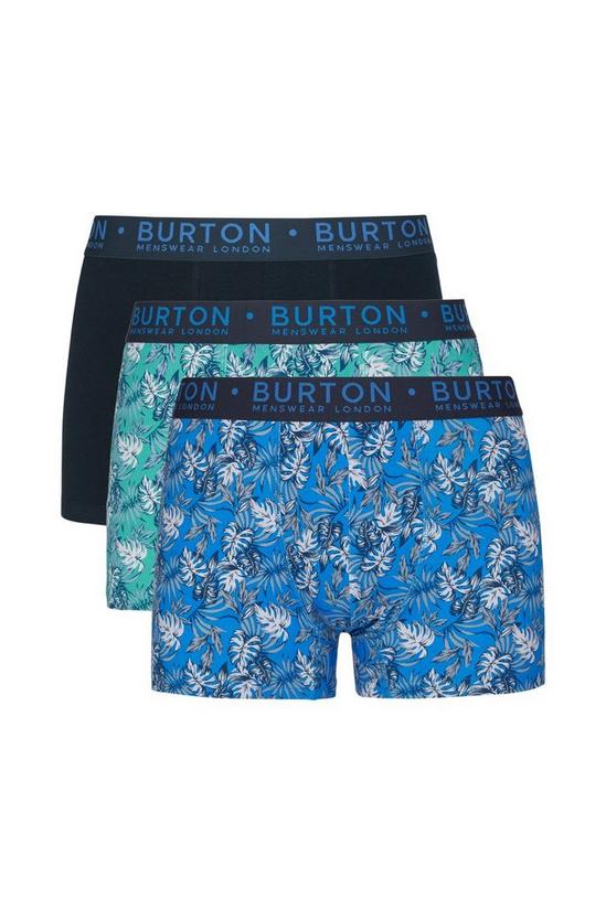Burton 3 Pack Printed Cotton Trunks 1