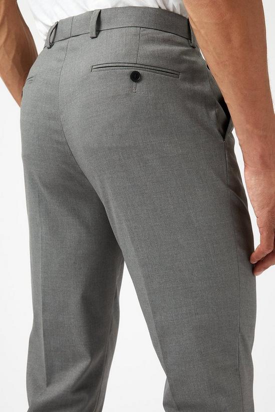 Burton Light Grey Essential Slim Fit Trousers 4