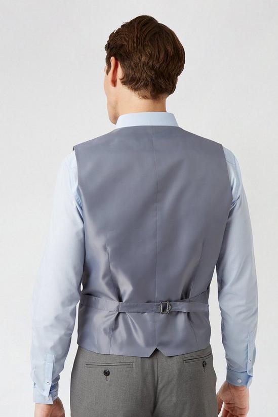 Burton Slim Fit Light Grey Essential Waistcoat 3
