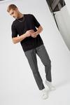 Burton Grey Jaspe Check Tailored Fit Suit Trousers thumbnail 2