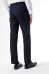 Burton Tailored Fit Stretch Navy Trousers thumbnail 2