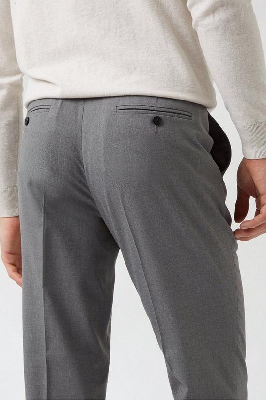 Burton Light grey essential eco Slim Fit  trousers 4