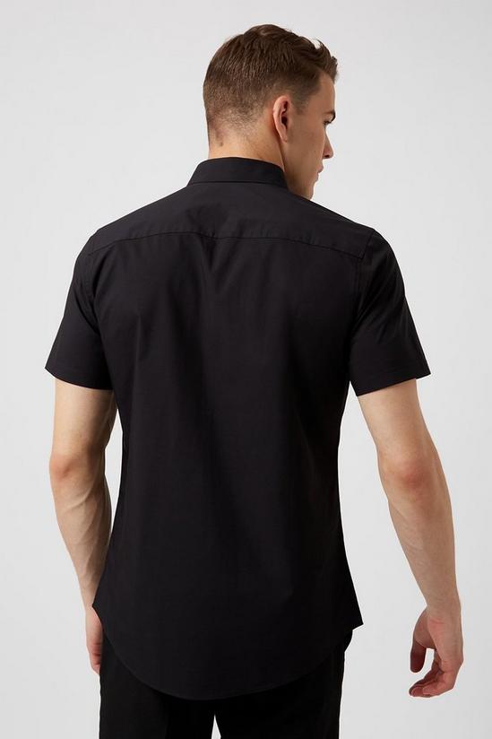 Burton Smart Black Short Sleeve Military Shirt 3
