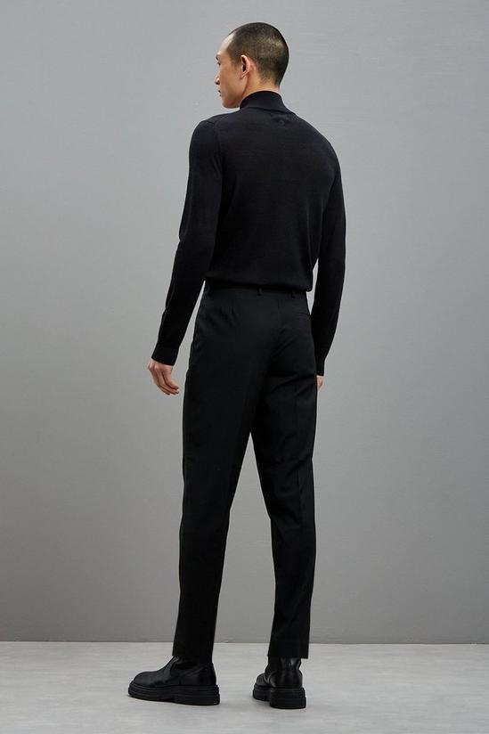 Burton Tapered Black Polyester Trousers 3