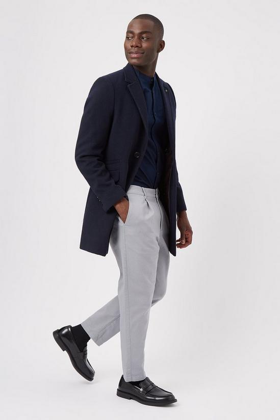 Burton Slim Fit Grey Pleat Front Smart Trousers 1
