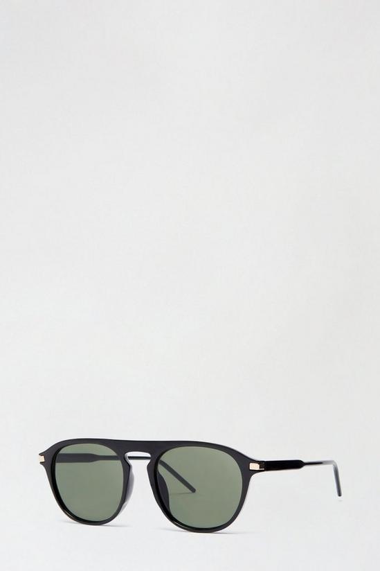 Burton Black Aviator Smoke Lens Sunglasses 2