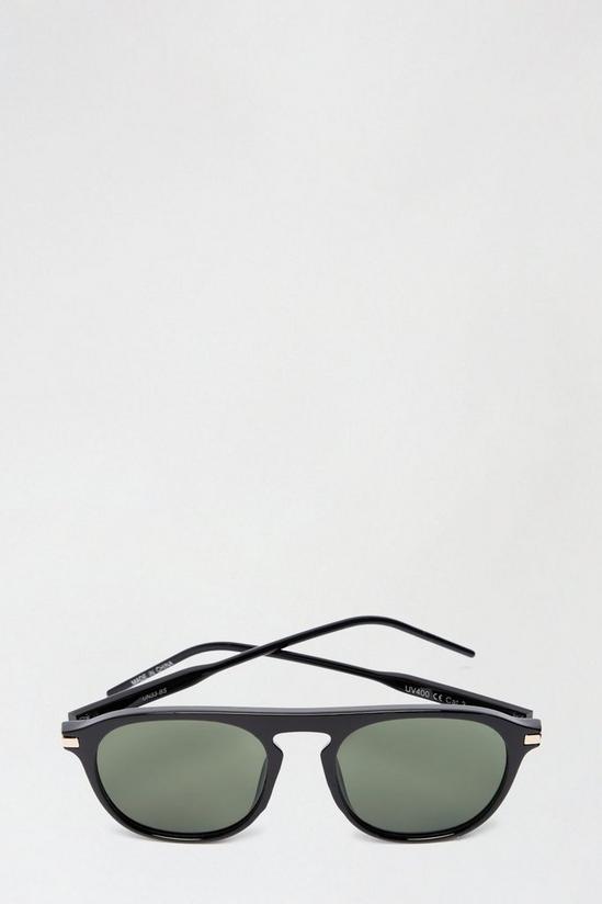 Burton Black Aviator Smoke Lens Sunglasses 3