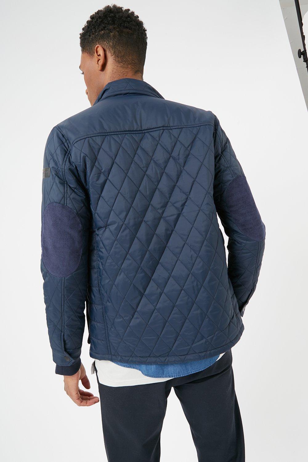 Navy Quilted Jacket