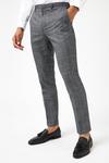 Burton Slim Grey Linen Trousers thumbnail 2