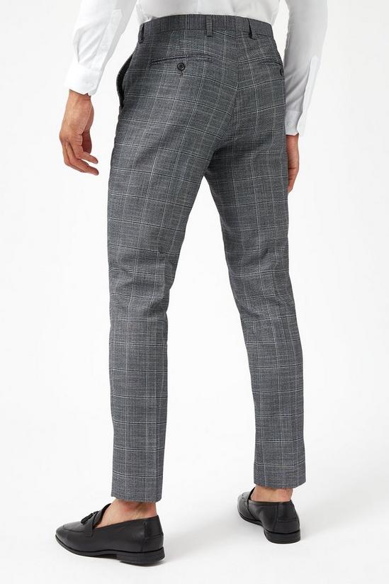 Burton Slim Grey Linen Trousers 3