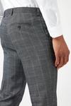 Burton Slim Grey Linen Trousers thumbnail 4