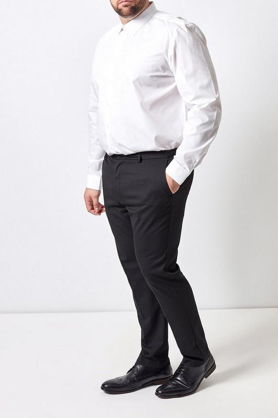 Burton Plus and Tall White Tailored Fit Shirt 2