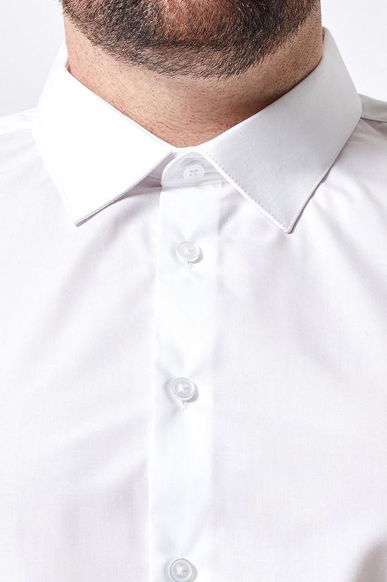 Burton Plus and Tall White Tailored Fit Shirt 3
