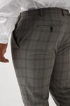 Burton Plus And Tall Grey Skinny Check Trousers thumbnail 4