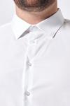 Burton Plus and Tall White Slim Fit Essential Shirt thumbnail 3