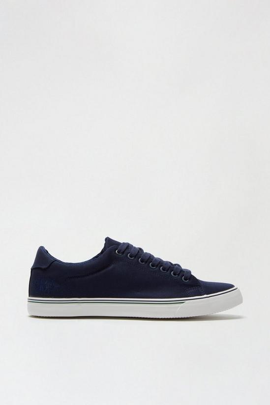 Burton Navy Canvas Lace-up Trainers 1