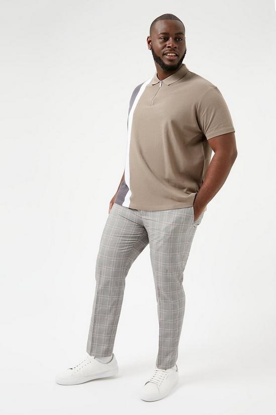 Burton Plus and Tall Skinny Grey Check Trouser 2