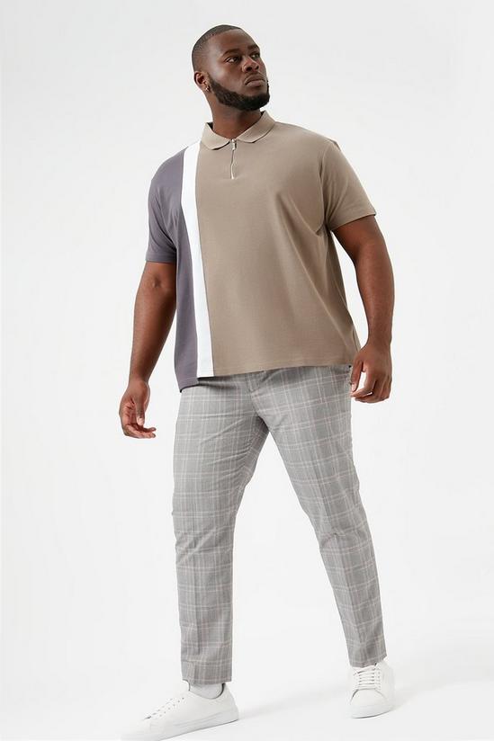 Burton Plus and Tall Skinny Grey Check Trouser 4