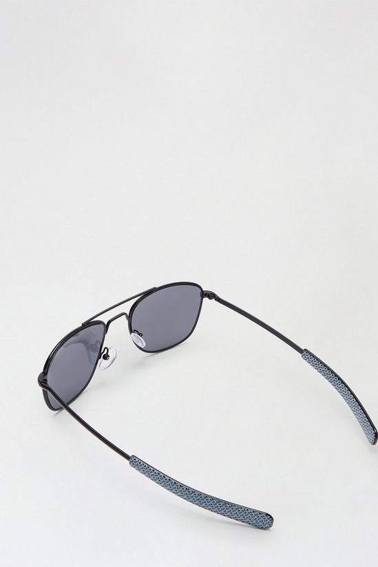 Burton Black Frame & Lens Aviator Sunglasses 3