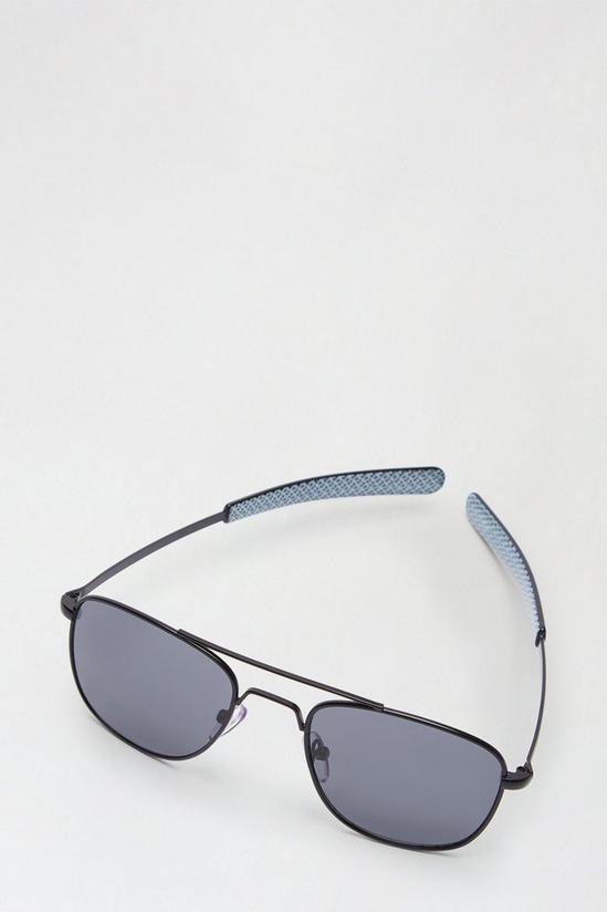 Burton Black Frame & Lens Aviator Sunglasses 4