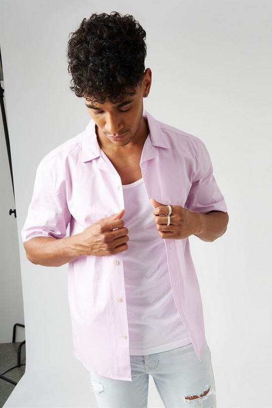 Burton Relaxed Fit Poplin Shirt With Revere Collar 4
