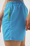Burton Turquoise Blue Pattern Swim Shorts thumbnail 4