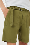 Burton Khaki Belted Chino Shorts thumbnail 4