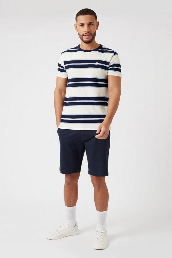 Burton Ecru Horizontal Stripe T-shirt 2
