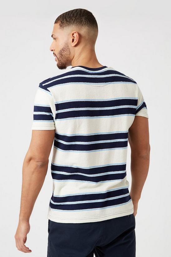 Burton Ecru Horizontal Stripe T-shirt 3