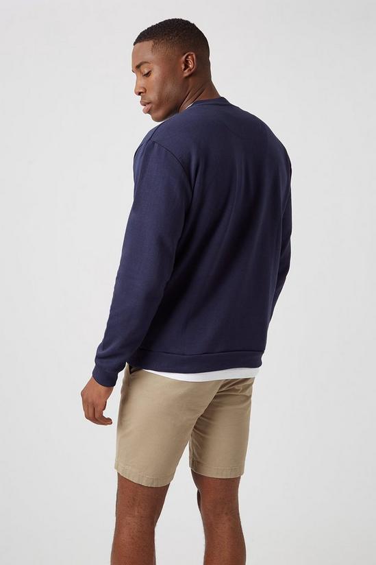 Burton Dark Blue Cut And Sew Sweatshirt 1 3