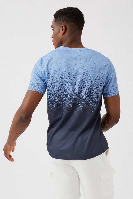 Burton Blue Slim Splatter Fade T-shirt 3