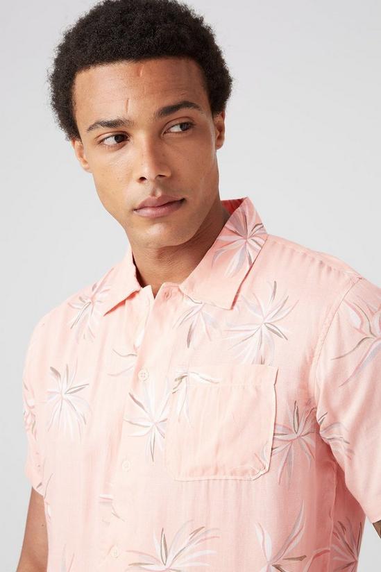 Burton Pink Floral Printed Shirt 4