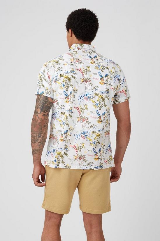 Burton White Hawaiian Print Shirt 3