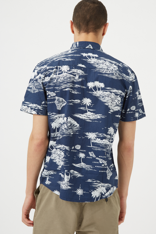 Burton Navy Printed Shirt 3