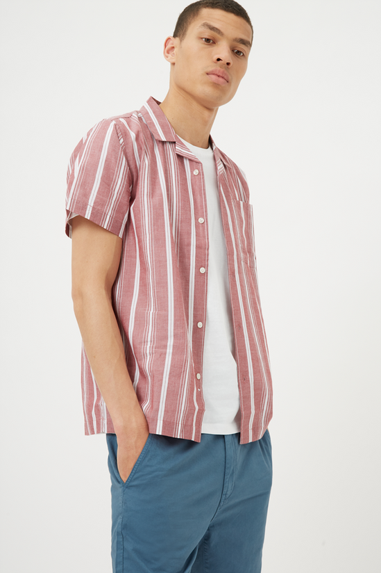 Burton Burgundy Stripe Shirt 1