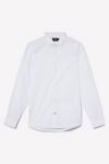 Burton White Slim Fit Long Sleeve Easy Iron Shirt thumbnail 5