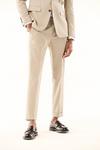 Burton Skinny Fit Neutral Dogtooth Suit Trousers thumbnail 1