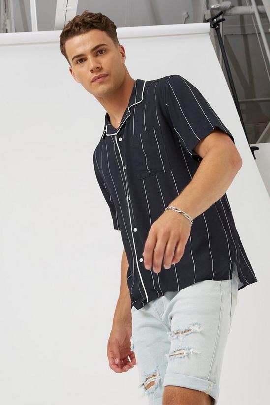 Burton Stripe Shirt With Tipping Detail 1