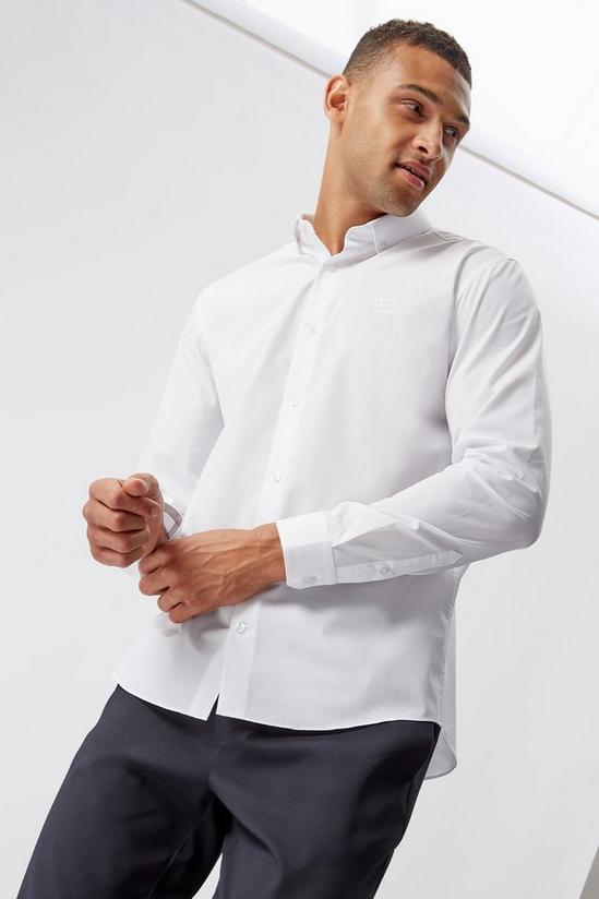 Burton White Tailored Fit Shirt 1