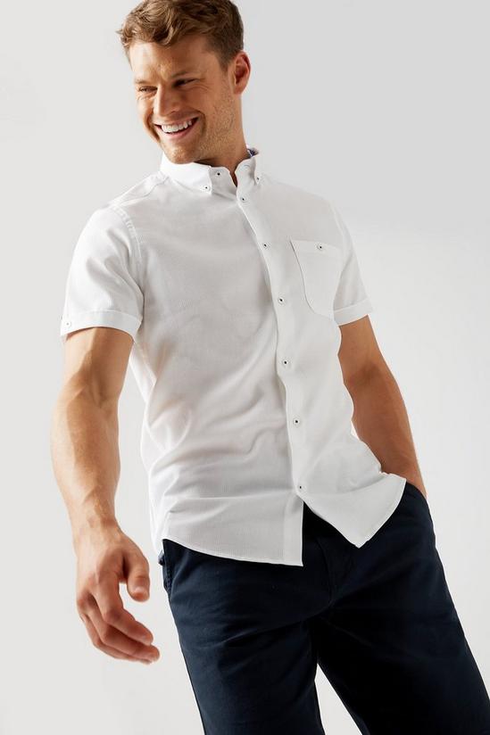 Burton Smart White Textured Shirt 1