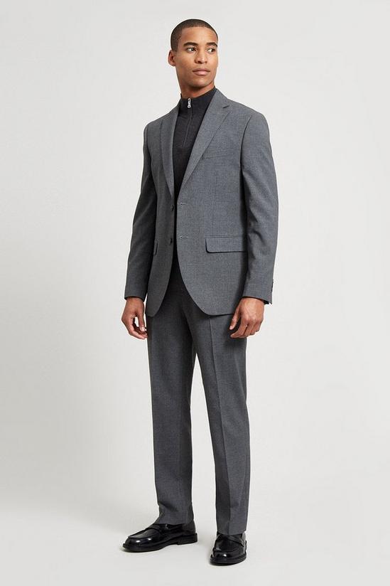 Burton Tailored Fit Light Grey Essential Trouser 2