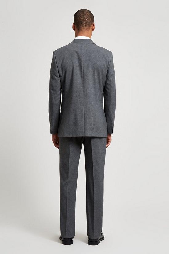 Burton Tailored Fit Light Grey Essential Trouser 3