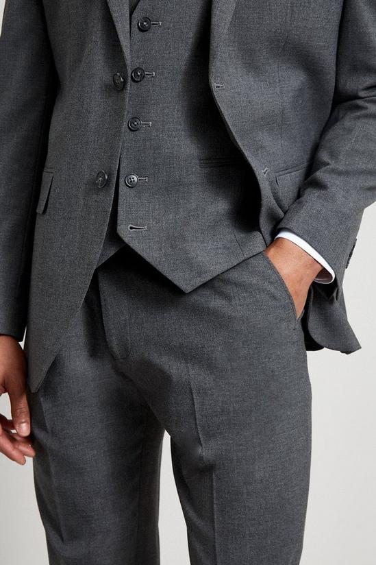 Burton Tailored Fit Light Grey Essential Trouser 4