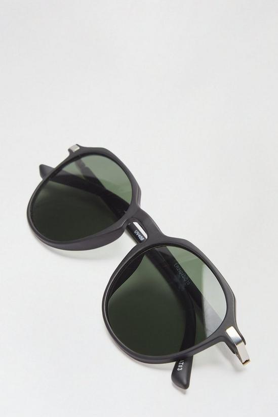 Burton Black And Khaki Round Sunglasses 4