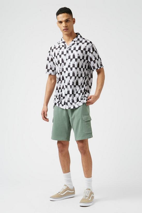 Burton Abstract Checkered Print Shirt 2