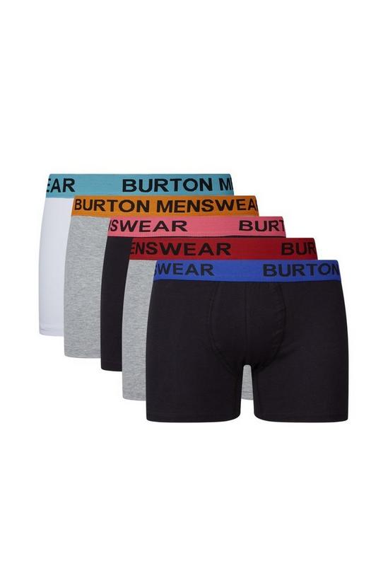 Burton 5 Pack Multi Coloured Waistband Trunks 1